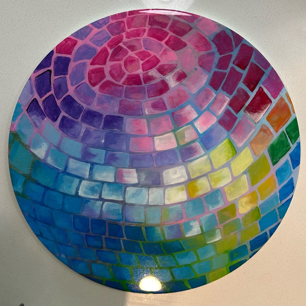 Disco ball painting
